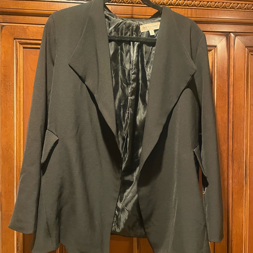 Philosophy Elegant Black Blazer